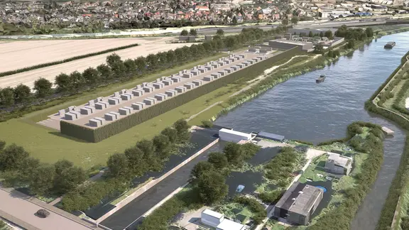 Eine Visualisierung des Speichers an der Bille