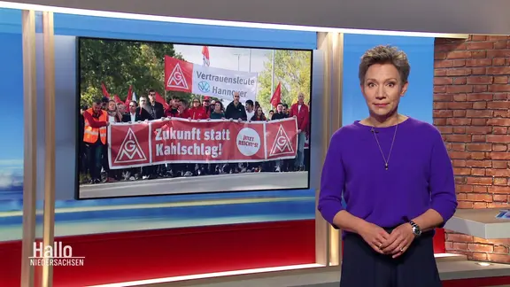 Christina von Saß moderiert Hallo Niedersachsen. 