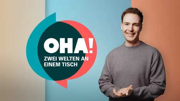 Daniel Frevel als Host bei "oha! Zwei Welten an einem Tisch".
