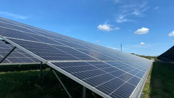 Ein Solarpark in Ehndorf.