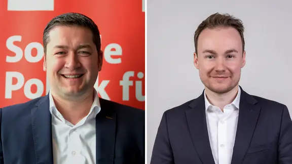 Eine Bild-Kombination zeigt Maximilian Pohler und Thorsten Kornblum.