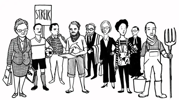 Themenbild Rundfunkrat als Querschnitt der Gesellschaft