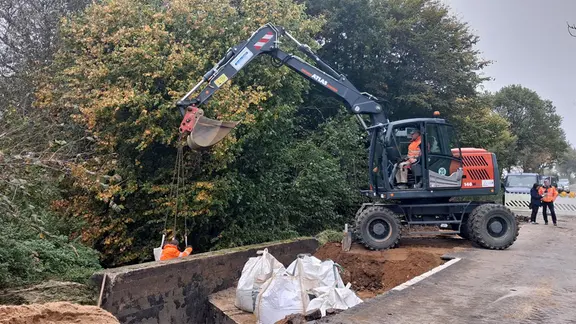 Die Bauarbeiten an der L236 haben begonnen.