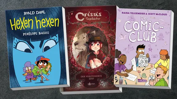 Cover, Penelope Bagieu: Hexen hexen, Scott McCloud: Der Comic-Club, Joris Chamblain: Crissis Tagebuch