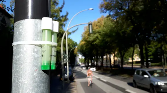 Messröhrchen für die Messung von Stickoxid in der Luft
