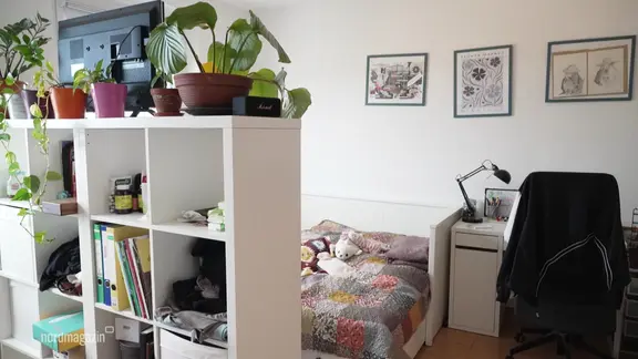 Blick in ein Zimmer des Studierendenwerks.