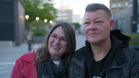 Karin und ihr Partner Stefan