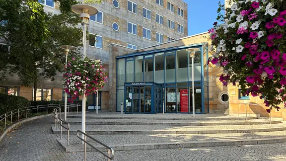 Eingang Neues Rathaus in Lingen