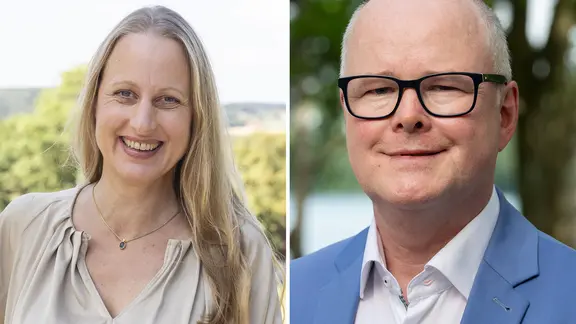 Eine Bild-Kombination zeigt Anna Kebschull und Thomas Spieker.