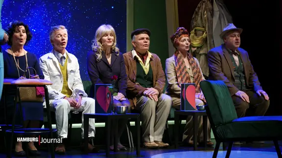 Eine Szene aus dem Theaterstück "Kribbeln in'n Buuk" am Ohnsorg Theater.