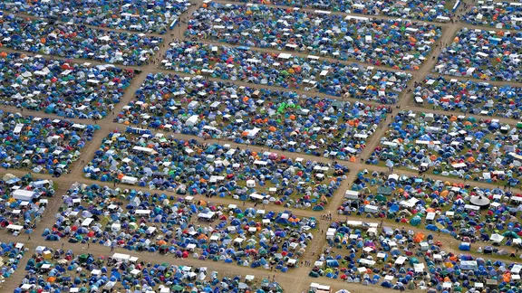 Luftbild, Hurricane Festival, Zeltplatz, Scheeßel, Niedersachsen