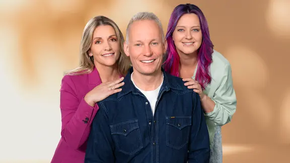 Das Team des "Frühstücksclub" auf NDR 1 Radio MV: Marilyn Pagel, Dania Behm und Nils Söhrens.
