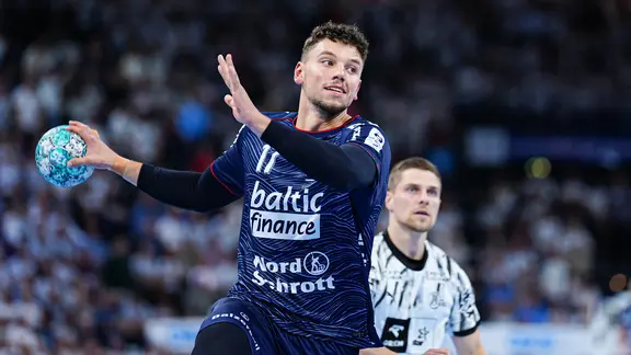 Marko Grgic (Flensburg-Handewitt) im Spiel beim THW Kiel