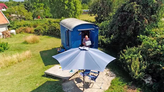 Wohnglück im Bauwagen.