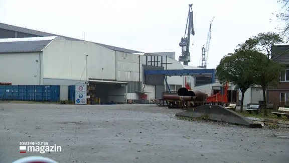 Das verlassene Gelände der FSG Werft in Flensburg