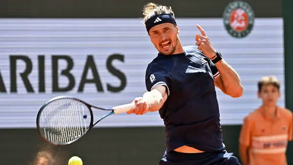 Alexander Zverev in Aktion