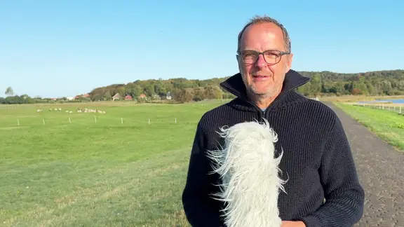 Wettervorhersage von Stefan Kreibohm vom NDR Wetterstudio auf Hiddensee.