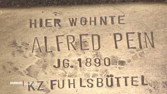 Stolperstein, Bornstraße 22 in Hamburg für Alfred Pein