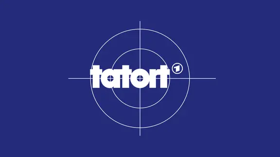 Schriftzug "Tatort" vor einem Fadenkreuz