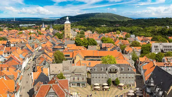 Blick auf die Altstadt von Goslar