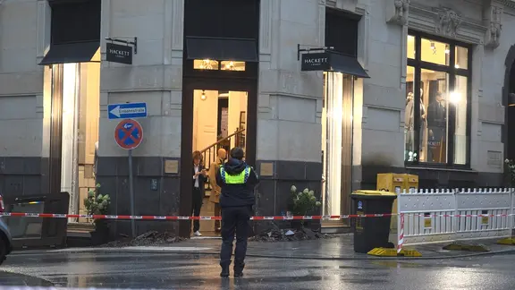 Ein demoliertes Schaufenster