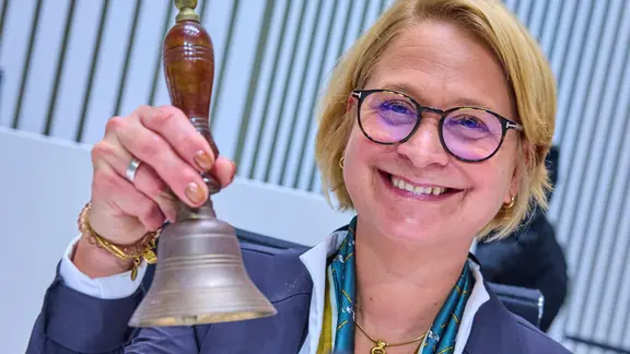 Birgit Hesse ist die alte und neue Präsidentin des Landtags.