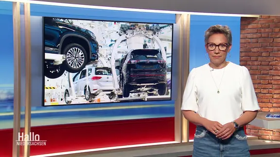 Moderatorin Christina von Saß im Studio