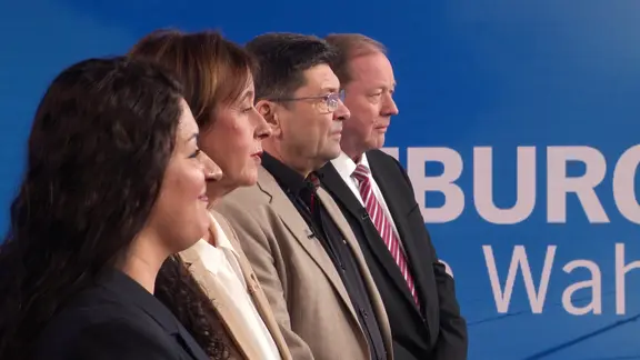 Vier Hamburger Politikerinnen und Politiker im Profil