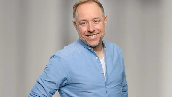 Der Moderator Christian Haacke