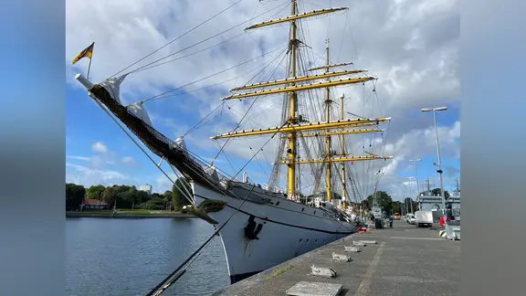Die Gorch Fock in Kiel.