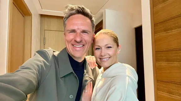 Helene Fischer und Moderator Arne-Torben Voigts