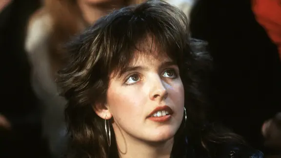 Poträt der deutschen Sängerin Nena, aufgenommen im Jahr 1985.