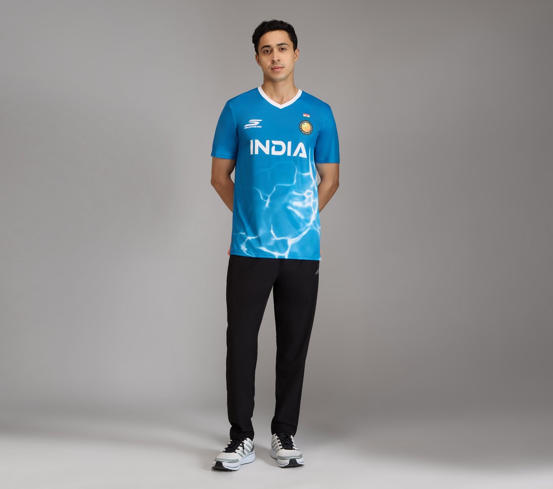 AIPA MENS REPLICA TRAINING JERSEY, WHITE/NEON PINK/LIME