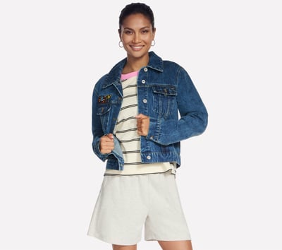 Britto: Joyful Mosaic Denim Jacket