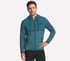 Harry Kane Weekend Full Zip Hoodie, CHARCOAL / TEAL, full