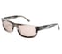 Elevated Rectangle Shiny Horn Sunglasses, BLACK, full