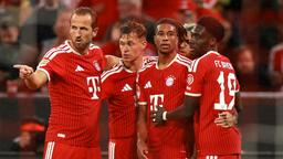 Jubel der Spieler von Bayern München