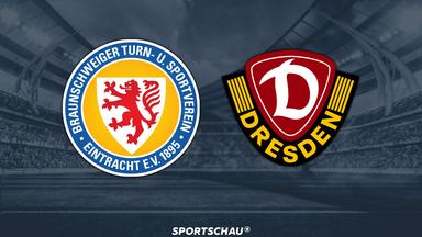 Logo Eintracht Braunschweig gegen Dynamo Dresden