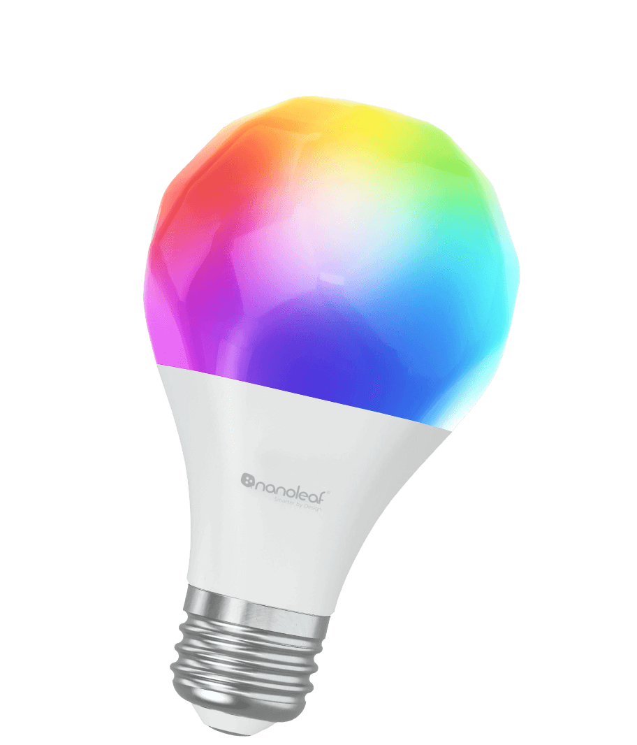 smart lightbulb that changes into different colors