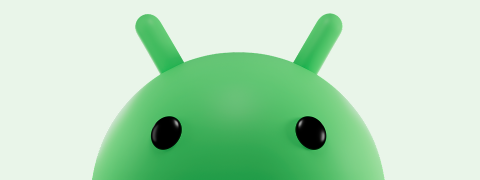 A green Android bot.