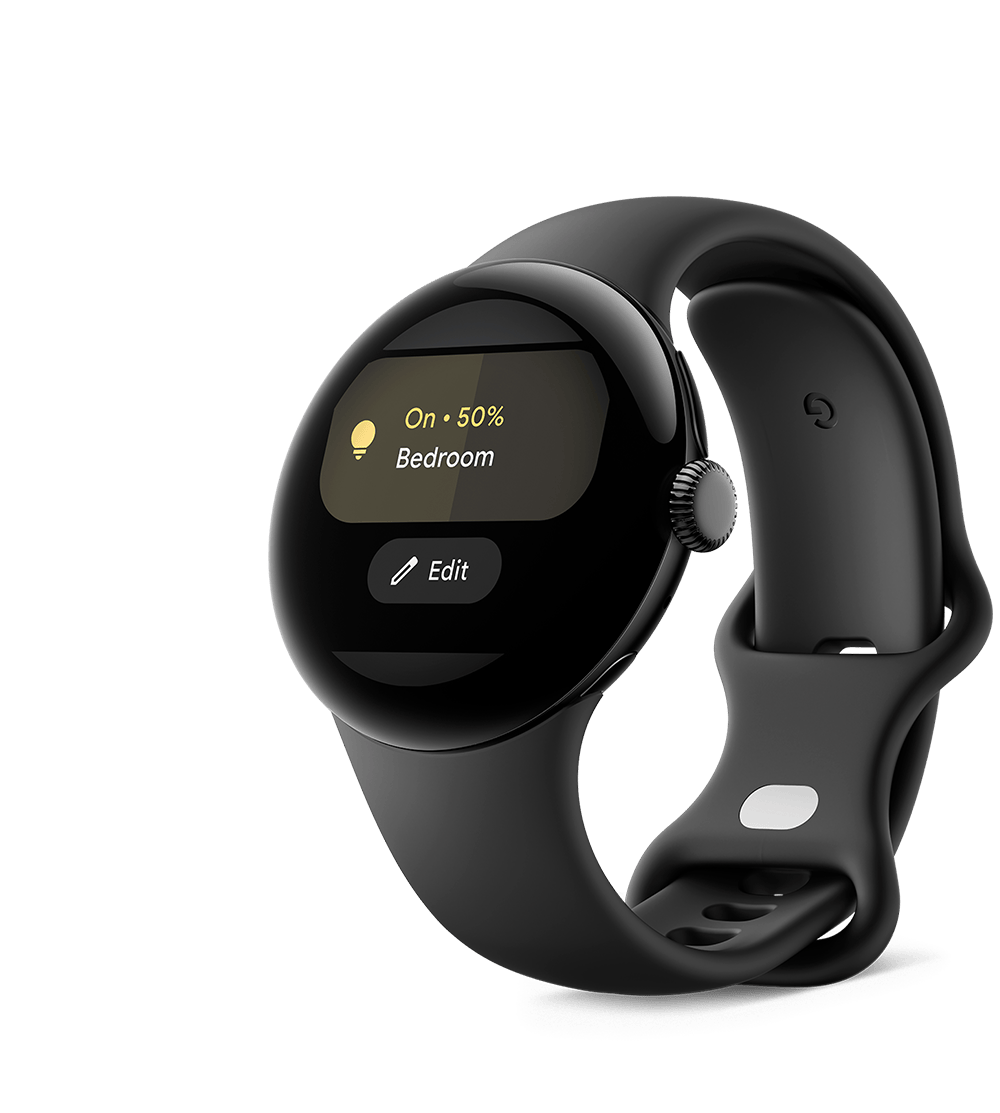 Pixel Watch with Google Home favorites tiles