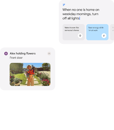 Gemini description for new Nest Doorbell and Gemini prompt for new Google Home features