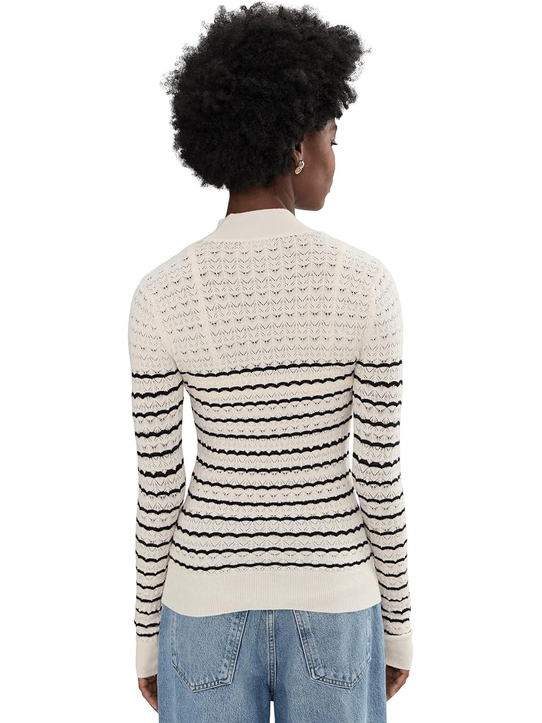Sanctuary Forever Striped Mock Neck