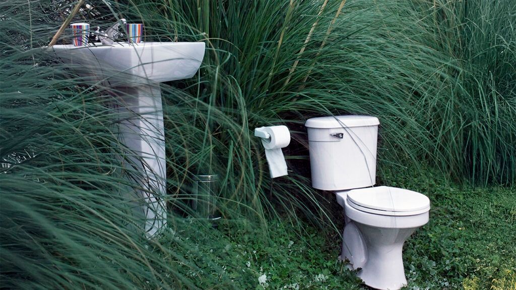 Bathroom set up in natural environment-1