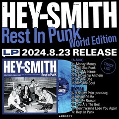 HEY-SMITH、未発表の新曲を加えた「Rest In Punk」アナログ盤発売