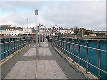 SH2482 : The pedestrian Celtic Gateway Bridge across Holyhead's Inner Harbour by Eric Jones