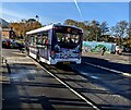 SO3013 : A2 bus leaving Abergavenny Bus Station by Jaggery
