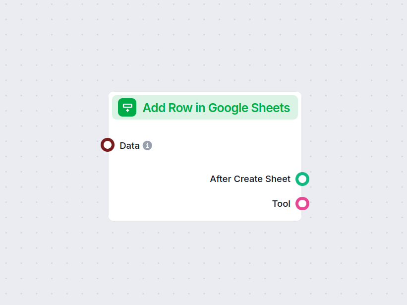 Aggiungi Riga a Google Sheets