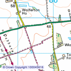 1:50,000 Modern Day Landranger(TM) Map &copy; Crown Copyright