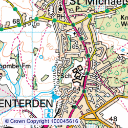 1:50,000 Modern Day Landranger(TM) Map &copy; Crown Copyright